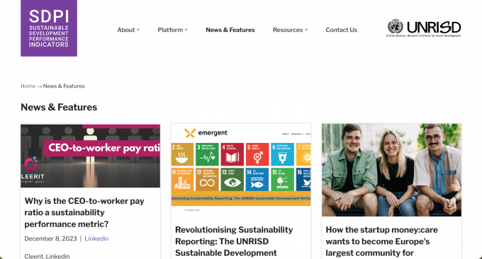 Sustainability intelligence overview